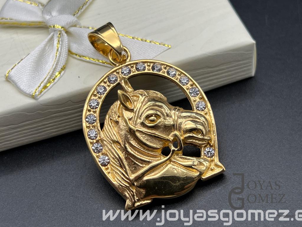 WhatsApp Image 2023-04-27 at 13.04.40 (2) Colgante herradura ,acero 316L chapado oro 18k - Imagen 1