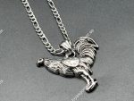 Cadena 4mm*70cm-  colgante gallo, acero 316L- LIQUIDACIÓN- - Imagen 2