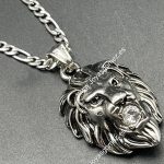 Cadena 4* 70 cm+colgante león, acero 316L- LIQUIDACIÓN-