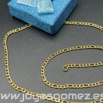 Cadena 3*1 (3mm*50cm)-Acero 316L Chapado en Oro 18k