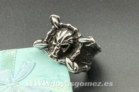 Sello calavera garra, Acero 316 L tallas 24,26- LIQUIDACION-
