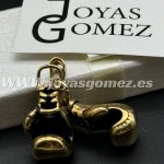 Colgante guante boxeo, acero 316L chapado oro 18k
