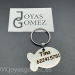 Grabados de Placas Identificativas para tu mascota colgante pez -acero 316L