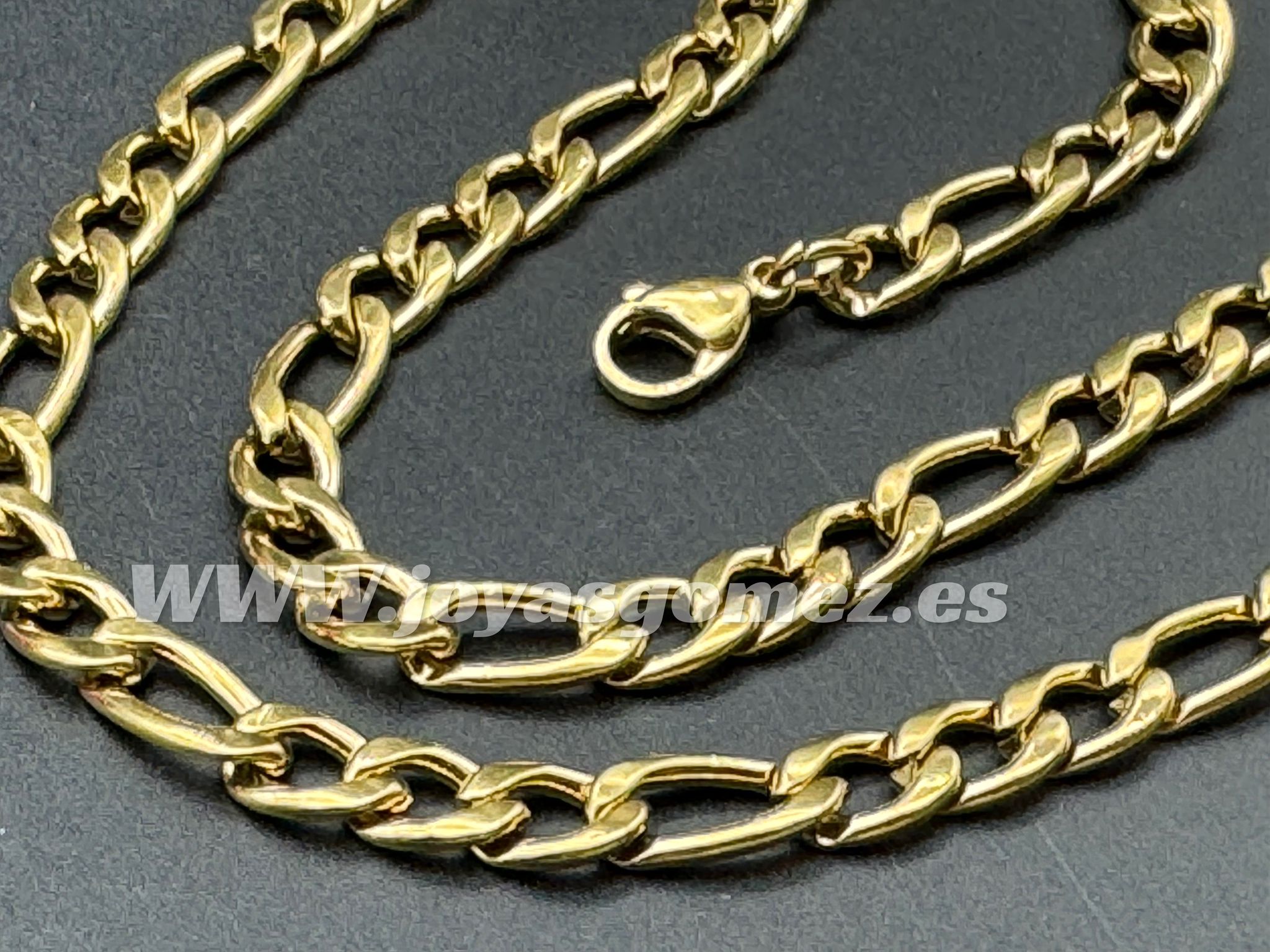 WhatsApp Image 2024-09-04 at 10.50.06 Cadena 3*1, medida 7mm*60cm-acero 316L chapado oro 18k - Imagen 1