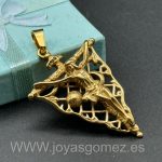Crucifijo Inry, acero 316L chapado oro 18k