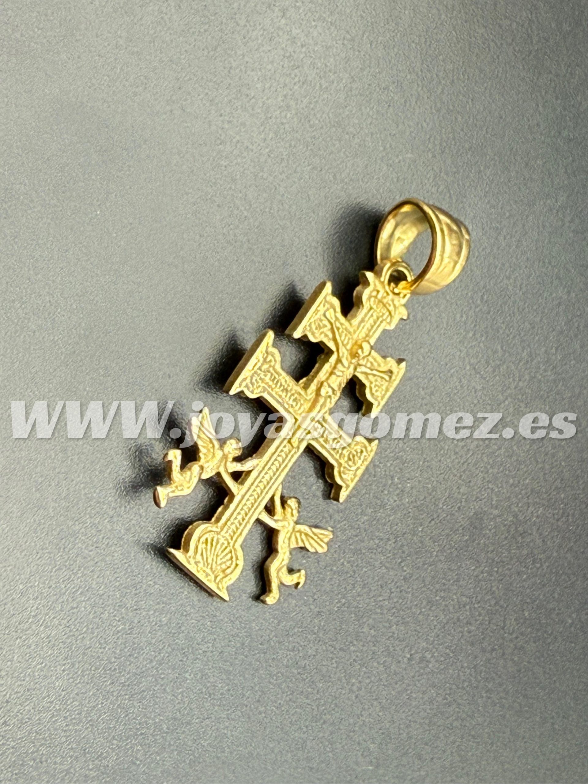 WhatsApp Image 2025-01-27 at 19.16.31 (4) Cruz de caravaca, acero 316L Chapado oro 18k. - Imagen 1