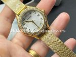 Reloj esfera nácar circonitas ,acero 316L chapado oro 18k- PROMOCIÓN- - Imagen 2