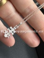 Colgante cruz caravaca 1.8 mm+Cadena 45cm, plata de ley - Imagen 2