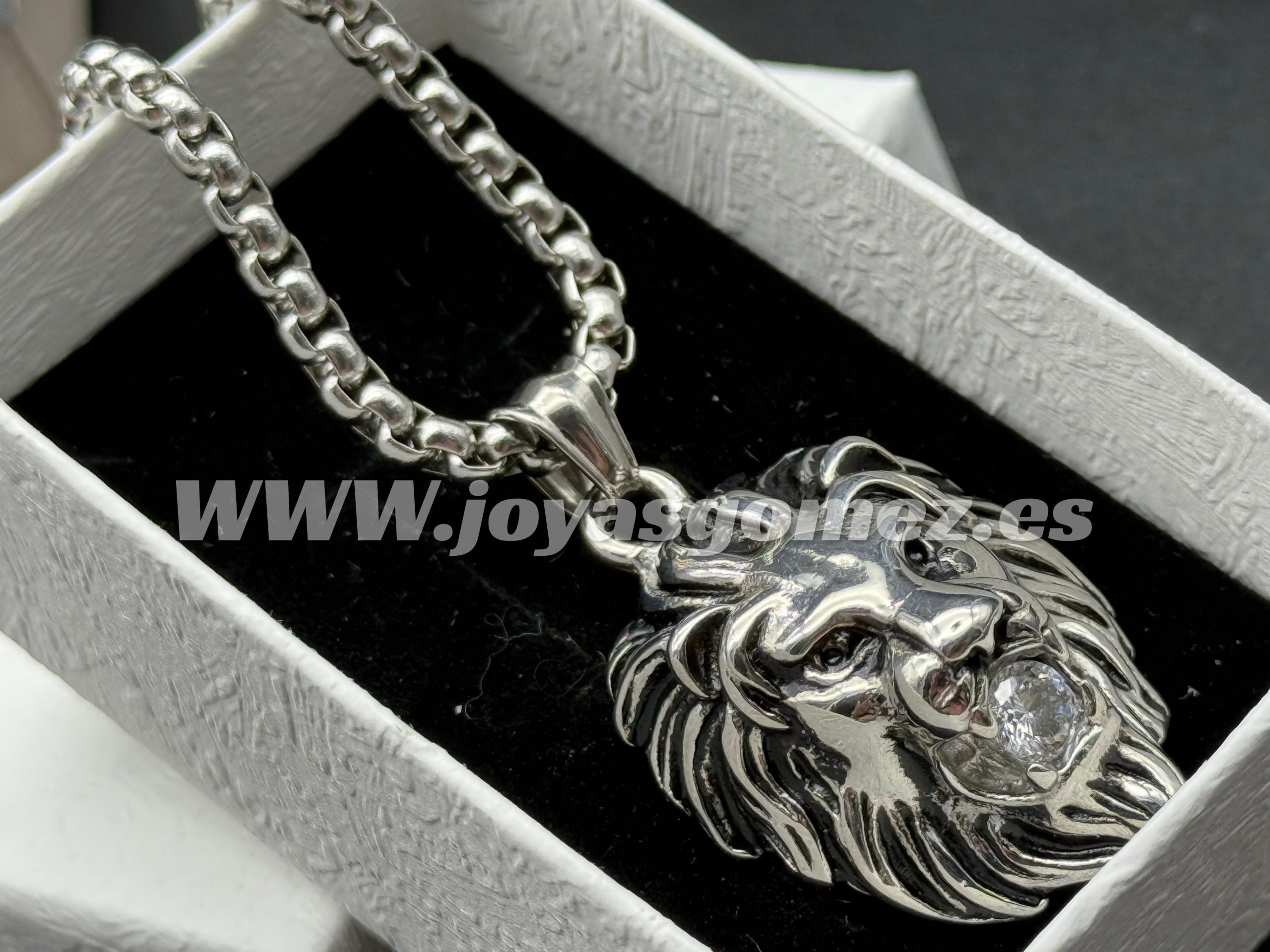 WhatsApp Image 2025-01-27 at 19.16.32 Cadena 4mm*60 cm y colgante león- acero 316 L-LIQUIDACION- - Imagen 1