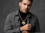 Conjunto, cadena, pulsera 6mm y corazón personalizada láser, acero 316L chapado oro 18k - Imagen 2
