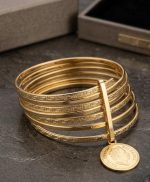 SEMANARIO GRECA-LISO, ACERO 316L CHAPADO ORO 18K