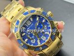 Reloj esfera azul, acero 316L chapado oro 18k - Imagen 2