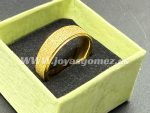 Alianza matizada 6mm ,acero 316L chapado oro 18k, tallas 16-18-20-22-24-26 - Imagen 2