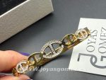 Brazalete eslabones de ancla ,acero 316 L chapado oro 18k - Imagen 2