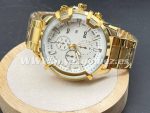 Reloj fondo blanco ,acero 316L chapado oro 18k - Imagen 2