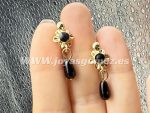 Corales negros niña, acero 316L chapado oro 18k - Imagen 2