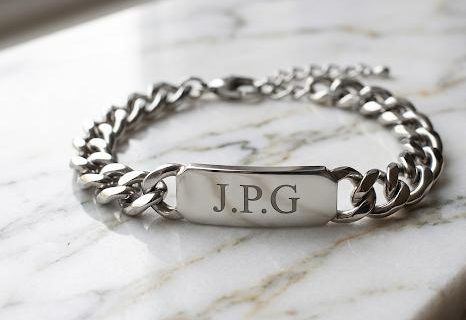 Pulsera Acero 316 L , personalizable, 6 mm