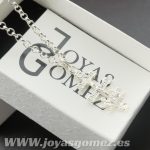 Colgante Cruz Caravaca +Cadena Rolo 3*50, plata de ley