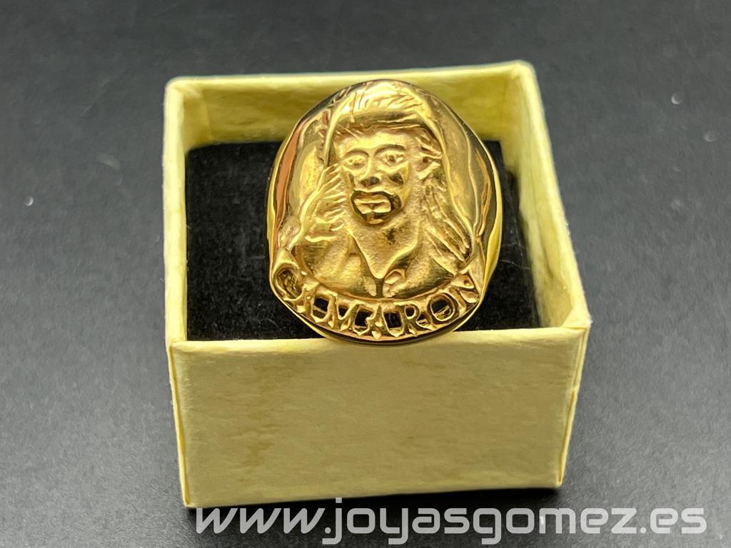 WhatsApp Image 2026-03-08 at 17.57.43 Sello figura relieve, acero 316L chapado oro 18k,tallas 20-22 - Imagen 1
