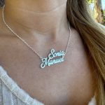Collar de 2 nombres Personalizado ,plata de ley - Imagen 2