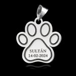 COLGANTE PERSONALIZADO HUELLA ,plata de ley