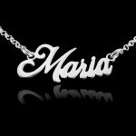 Collar Nombre Personalizado ,plata de ley