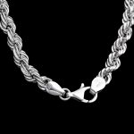 CORDÓN SALOMÓNICO - 6 MM - 60 CM,Plata Ley 925 - Imagen 2