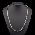CORDÓN SALOMÓNICO - 6 MM - 60 CM,Plata Ley 925
