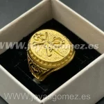 Sello legión tallas 18,20,22,24,26,28,30, acero 316L chapado oro 18k