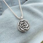 Guardacenizas rosa, plata de ley - Imagen 2