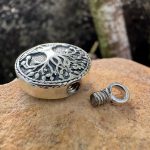 Guardacenizas árbol de la vida , plata de ley - Imagen 2