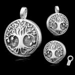 Guardacenizas árbol de la vida , plata de ley