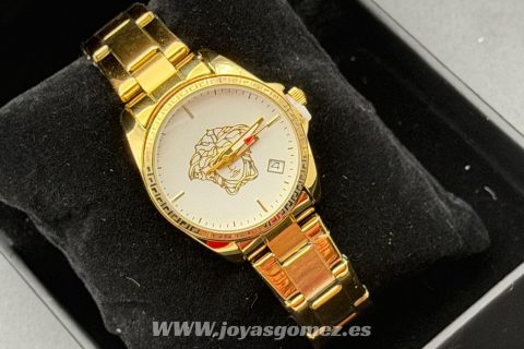 Reloj sra medusa-NÁCAR ,acero 316L chapado oro 18k