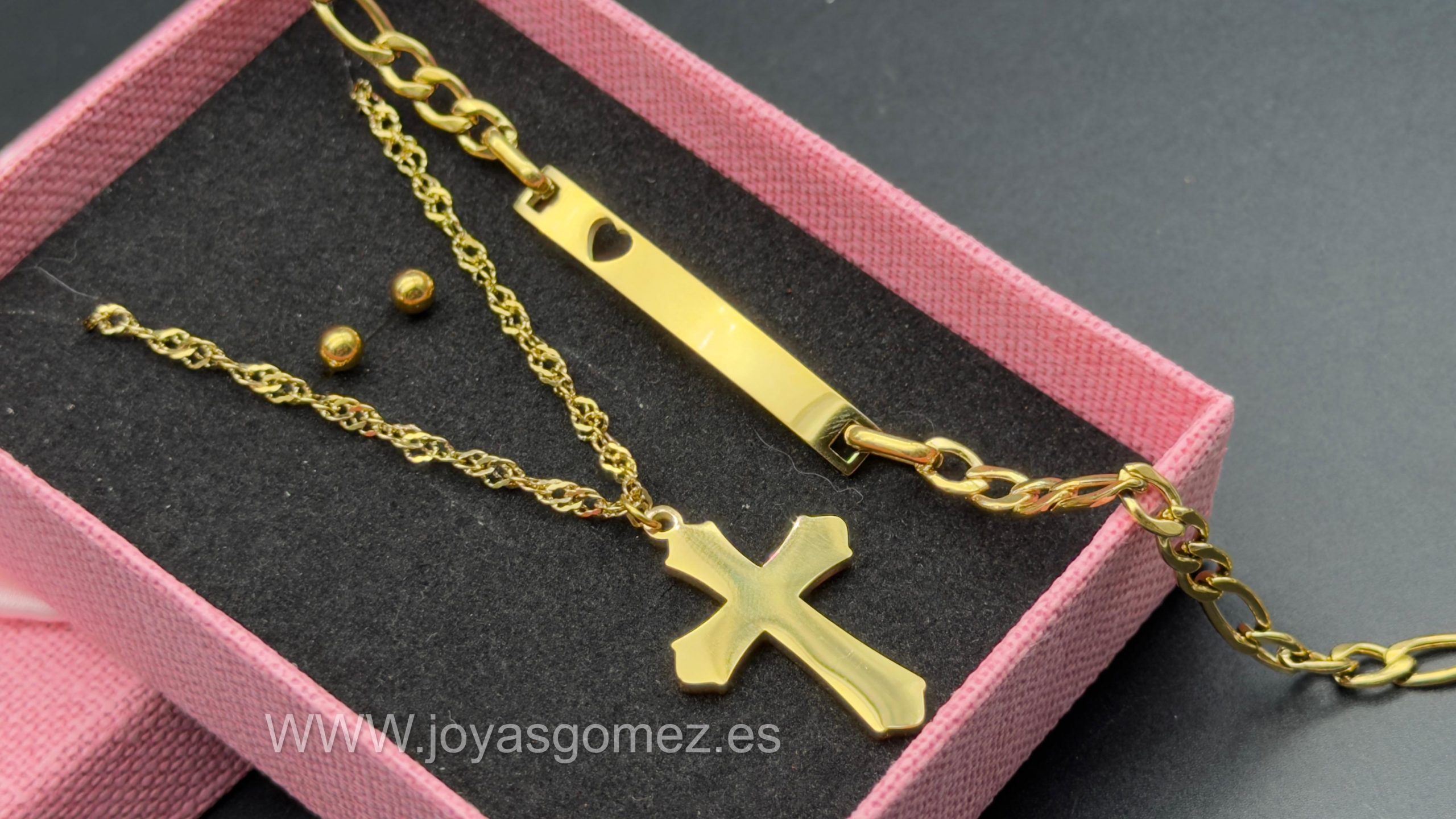 WhatsApp Image 2026-03-21 at 12.20.58 (1) Conjunto NIÑA, acero 316 L chapado oro 18k - Imagen 1