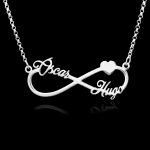 Colgante Infinito Plata Personalizado,plata de ley