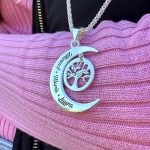 Colgante Luna y Árbol de la Vida,plata de ley - Imagen 2