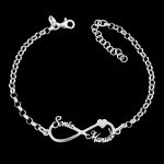 Pulsera Infinito Personalizada ,plata de ley