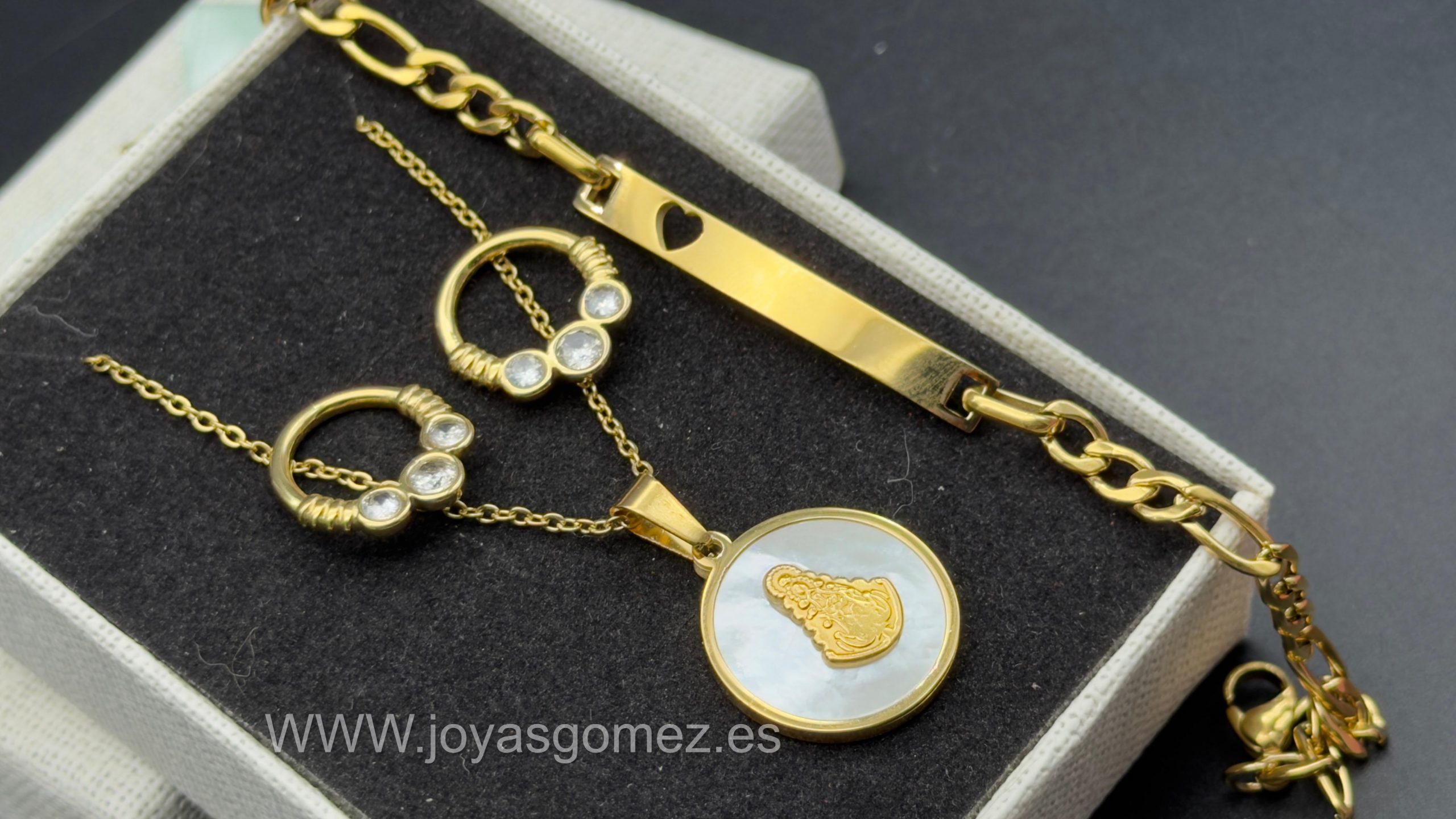 WhatsApp Image 2026-03-21 at 12.20.58 (2) Conjunto, acero 316 L chapado oro 18k - Imagen 1