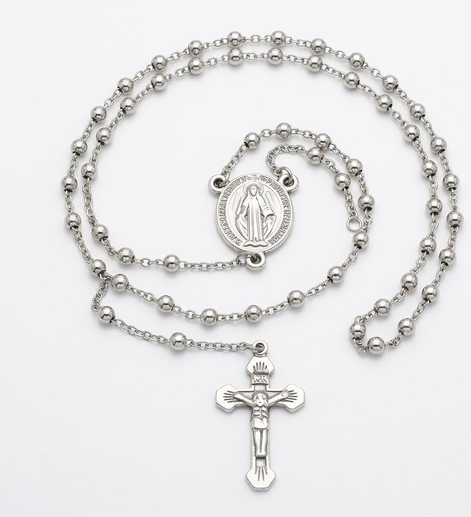 WhatsApp Image 2026-03-26 at 12.29.08 Rosario virgen Milagrosa 4mm * 65cm- acero 316L - Imagen 1