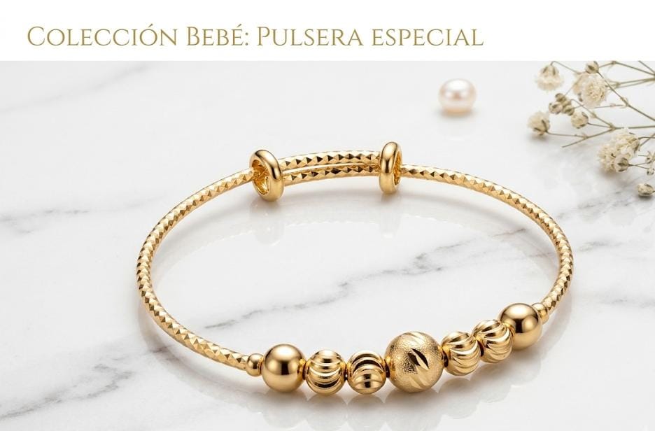 WhatsApp Image 2026-08-06 at 09.59.34 Pulsera niña 55 mm ,acero 316L chapado oro 18k-OFERTA- - Imagen 1